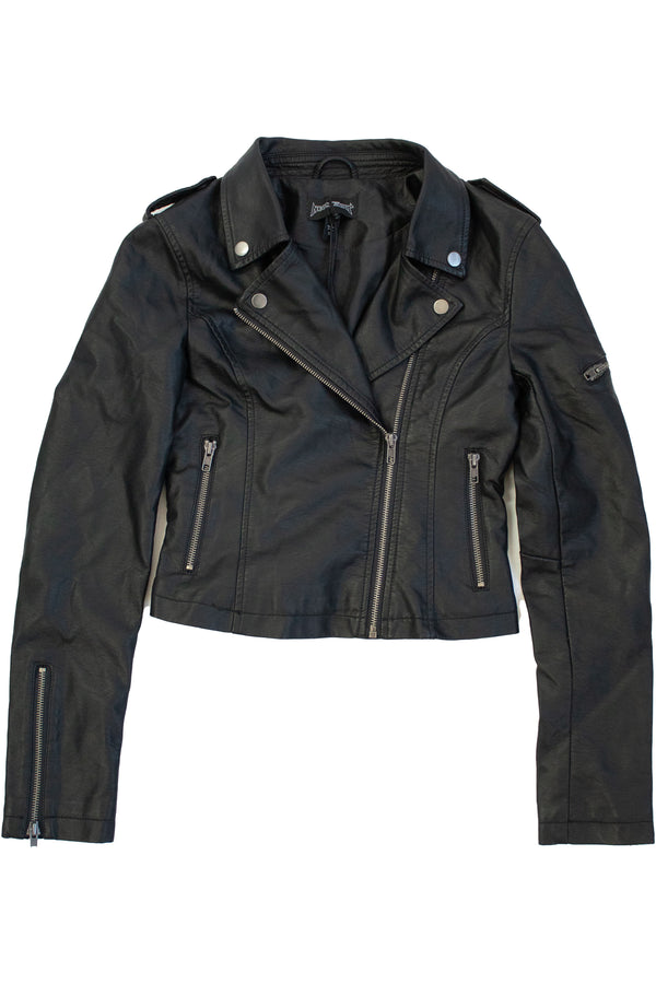 Neon Hart - Faux Leather Biker Jacket