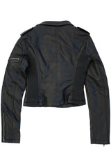 Neon Hart - Faux Leather Biker Jacket