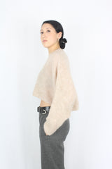 Moochi - Croppy Sleeve Mohair Top