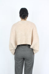 Moochi - Croppy Sleeve Mohair Top