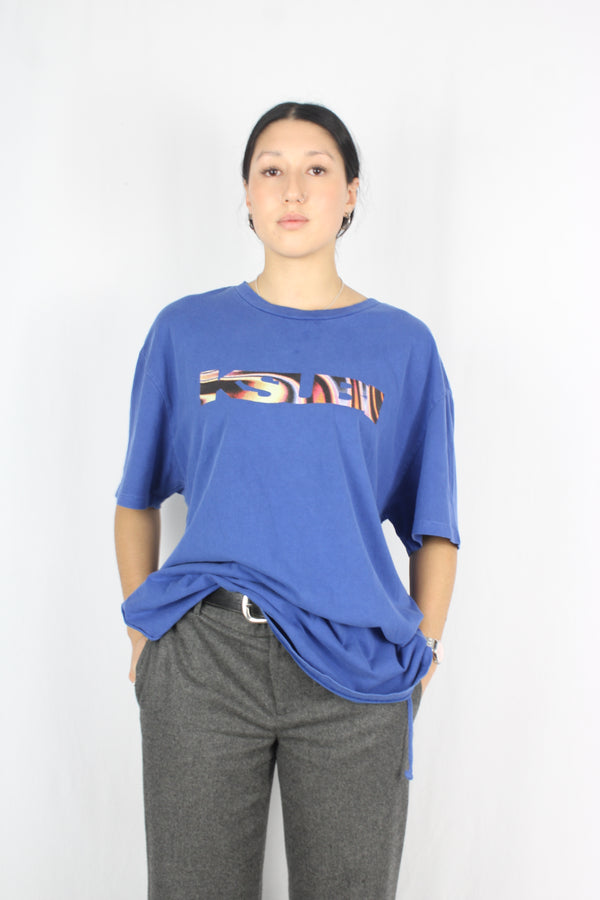 Ksubi - Cobalt Swirl Logo Tee