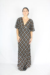 Max - Linen Plaid Dress