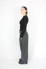 Chicjoc - Tailored Wide Leg Pants