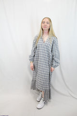Lonely - Plaid Smock Dress