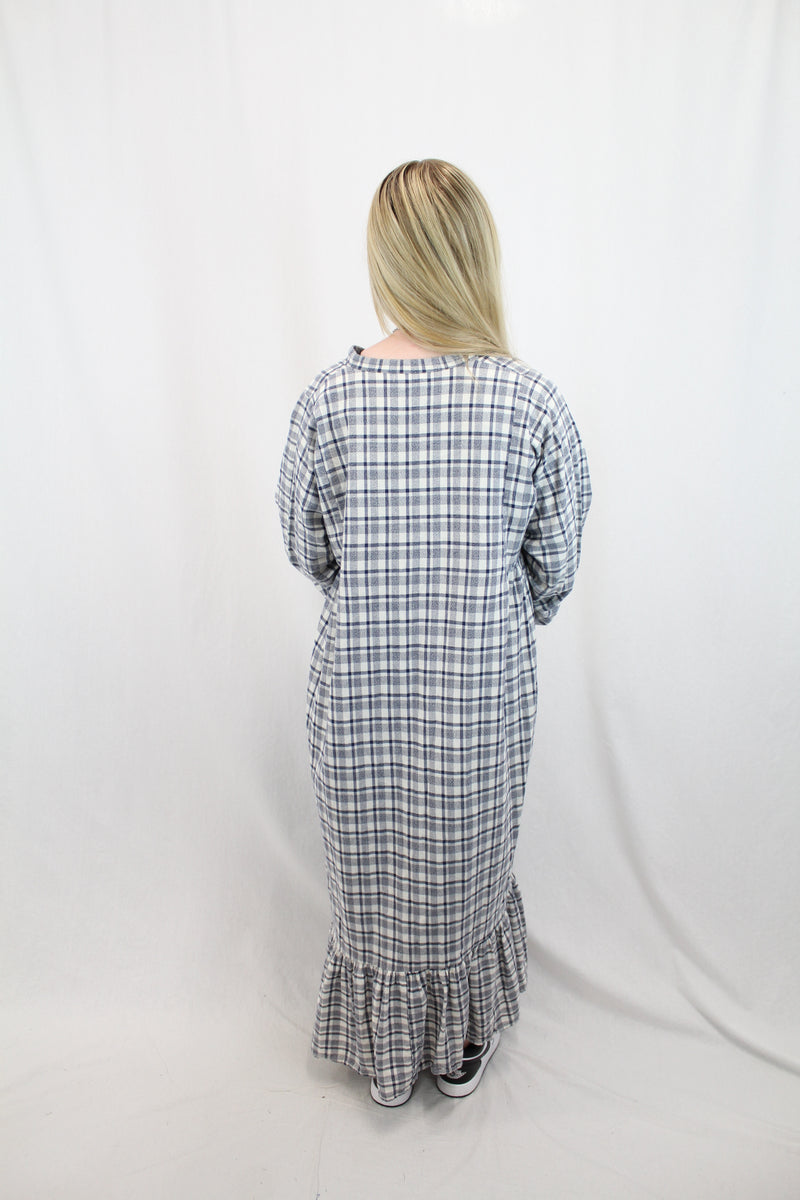 Lonely - Plaid Smock Dress
