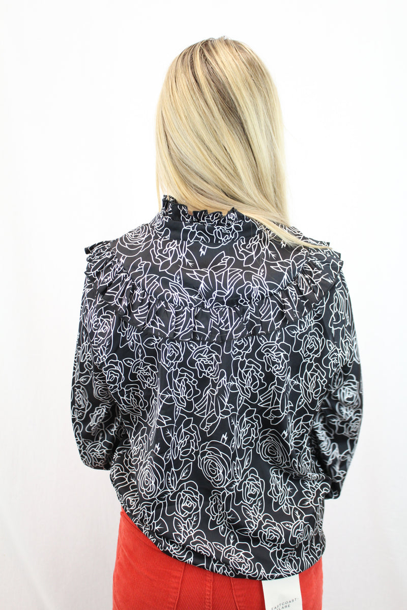 Ketz-ke - Rose Print Blouse