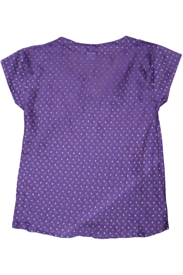 No Label - Silk Short Sleeve Top