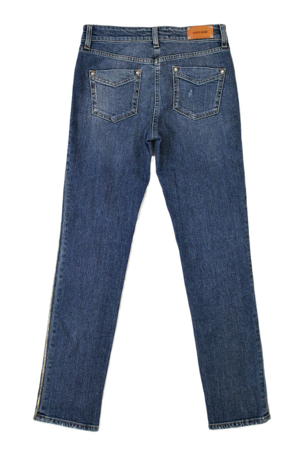 Roberto Cavalli - Gold Print Jeans