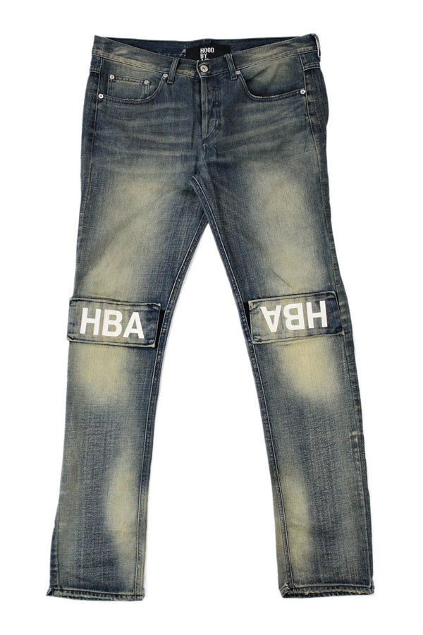 Hood by Air - Velcro Patch Jeans