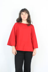 Kowtow - Flared Boat Neck Top