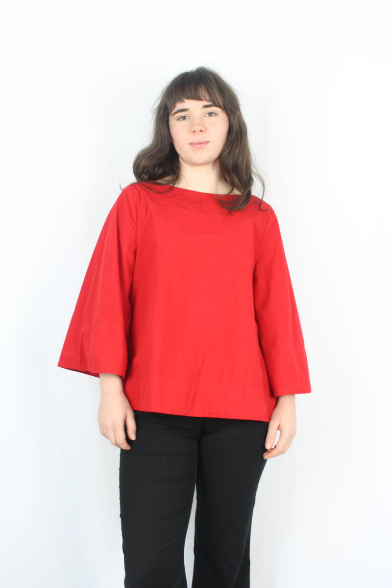 Kowtow - Flared Boat Neck Top