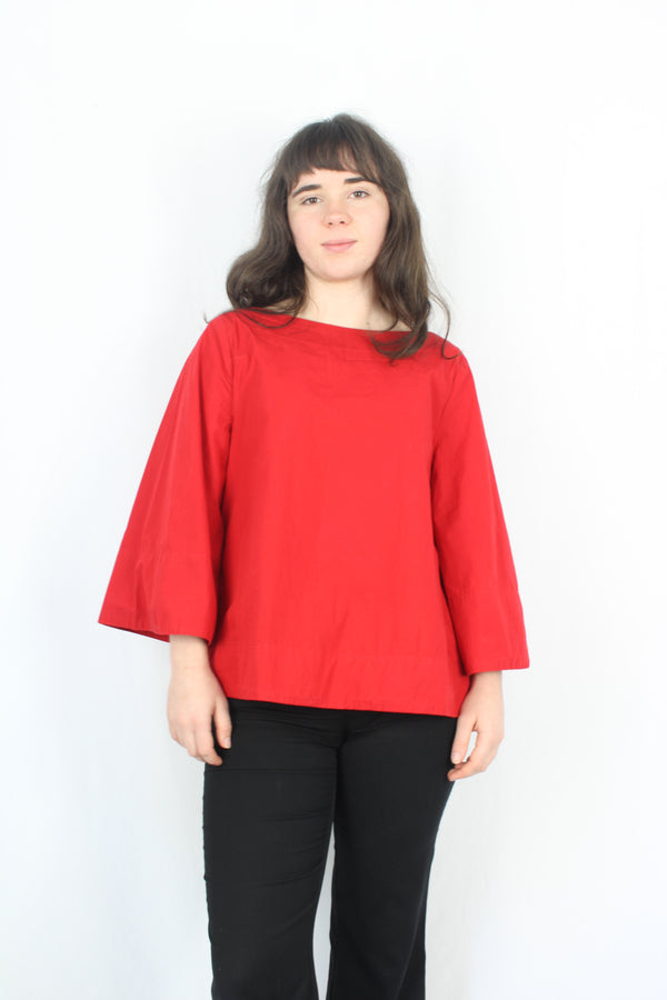 Kowtow - Flared Boat Neck Top