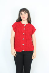 Sass - Poppy Button Knit Vest