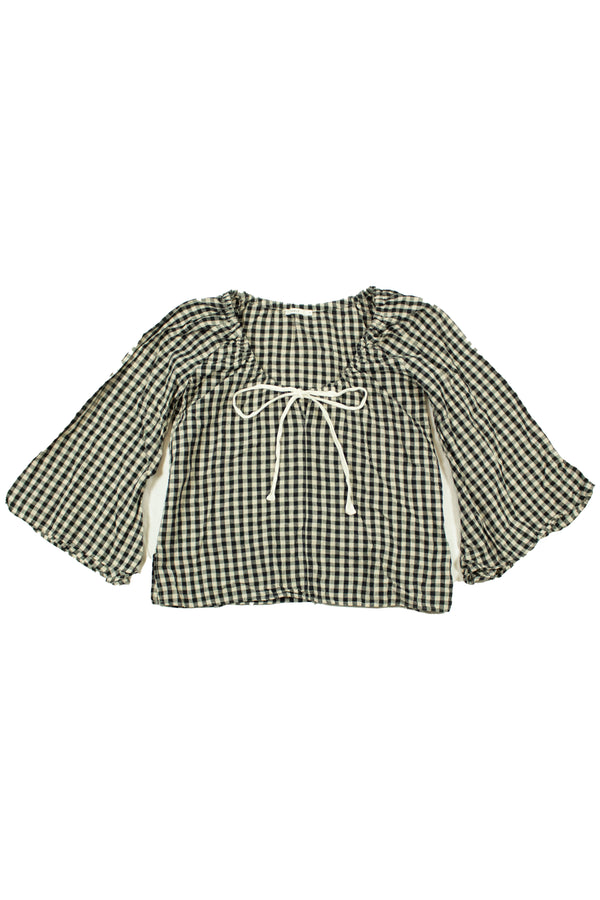 Marle - Gingham Long Sleeve Top