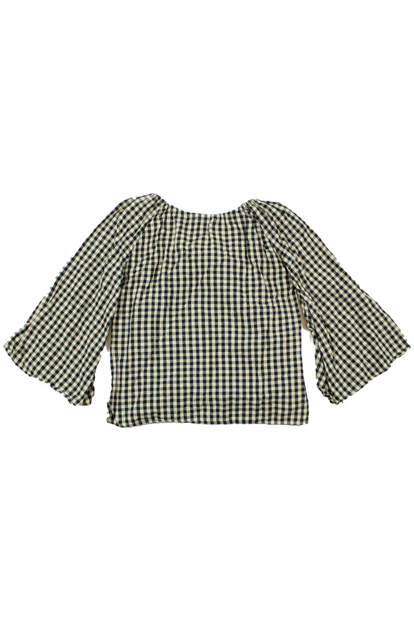 Marle - Gingham Long Sleeve Top