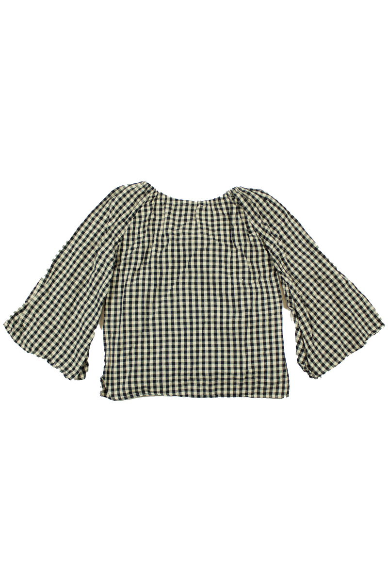 Marle - Gingham Long Sleeve Top