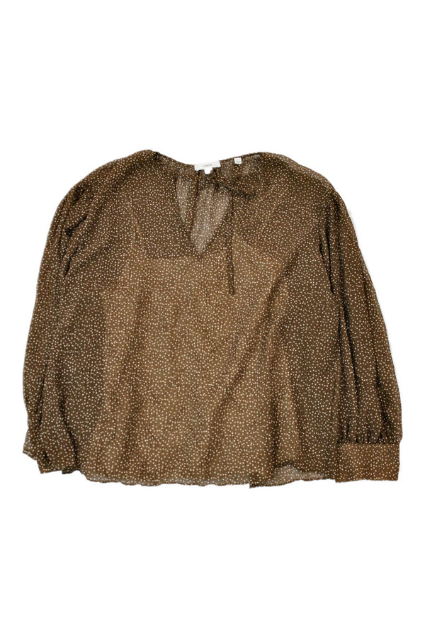 Vince - Spotted Chiffon Blouse