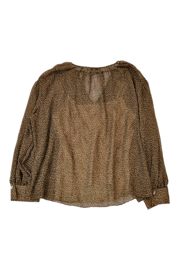 Vince - Spotted Chiffon Blouse