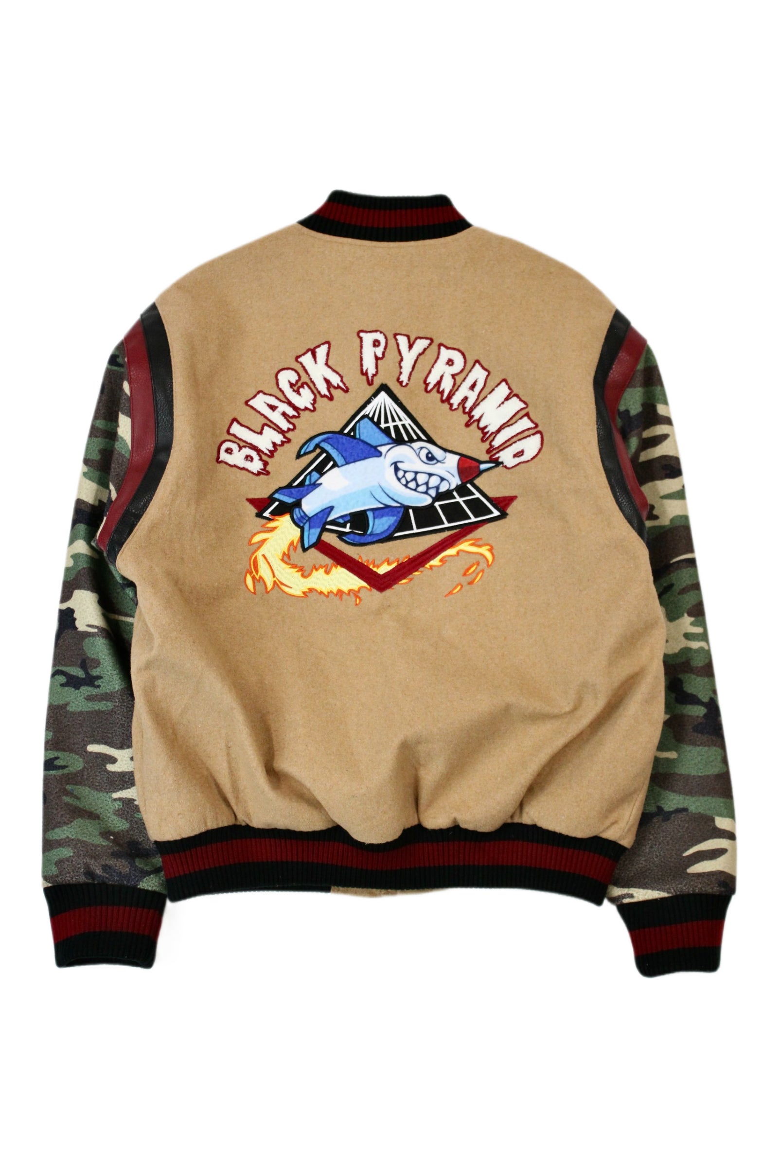 BLACK PYRAMID × RENOWNED black bomber L Black Pyramid - Bomber Jacket – Recycle Boutique