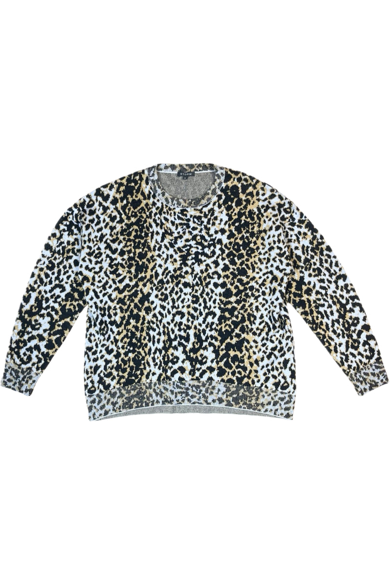 Storm - Merino Leopard Jumper