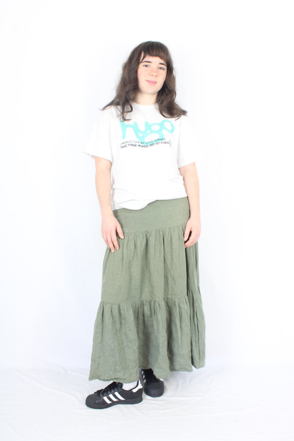 Among The Brave - Tiered Linen Skirt