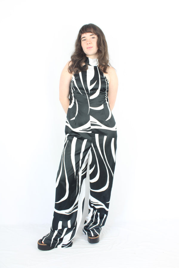 ASOS Design - Satin Backless Jumpsuit