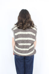 Vintage Striped Knit Vest