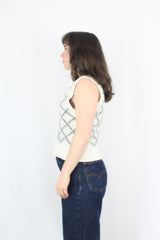 Max - Chunky Diamond Knit Vest
