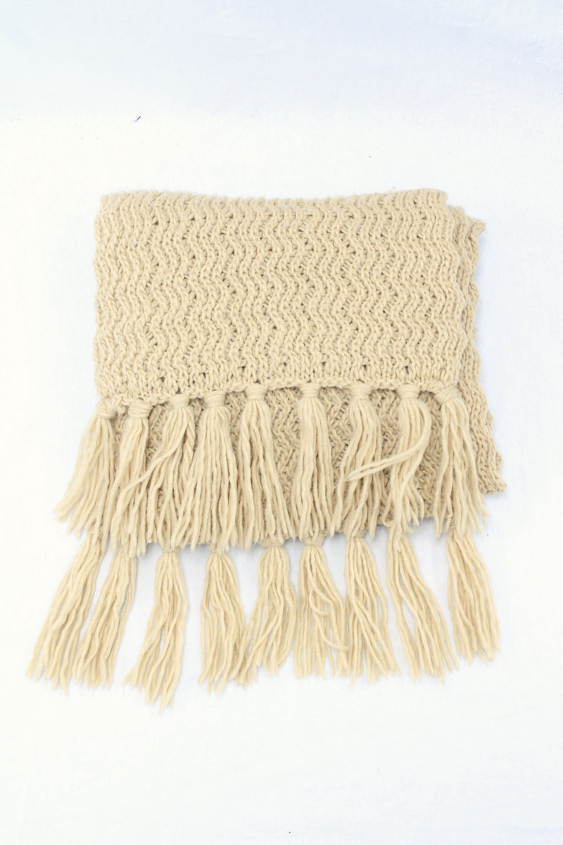Ruby - Chunky Tassel Scarf