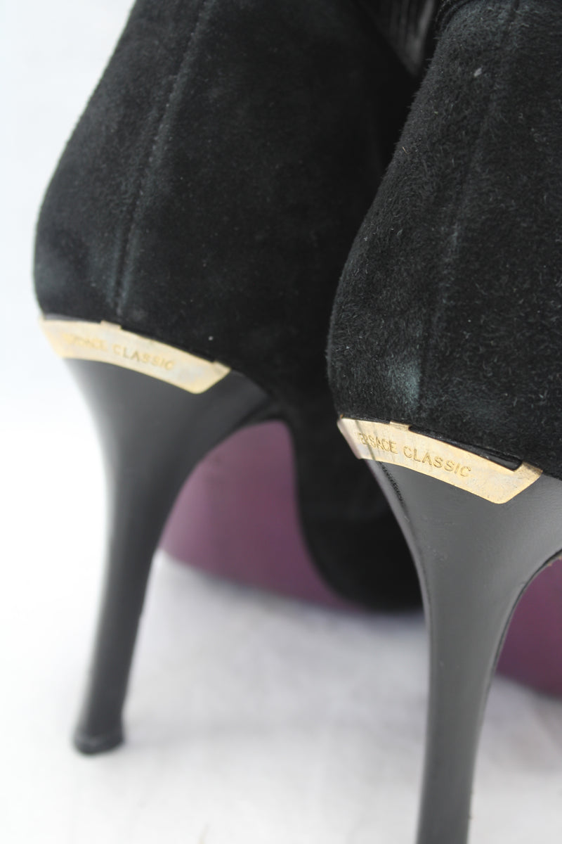 Versace - Stiletto Suede Boots