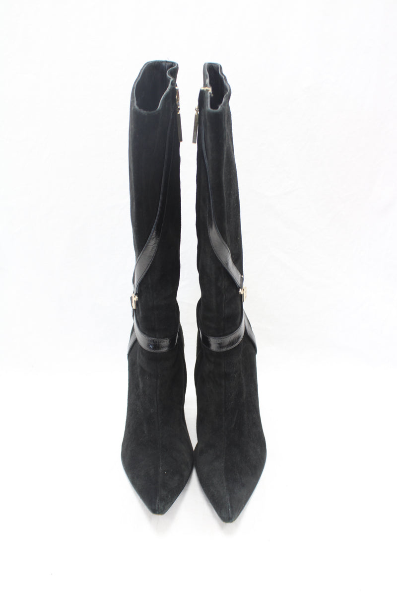 Versace - Stiletto Suede Boots