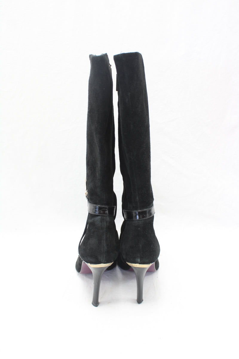 Versace - Stiletto Suede Boots