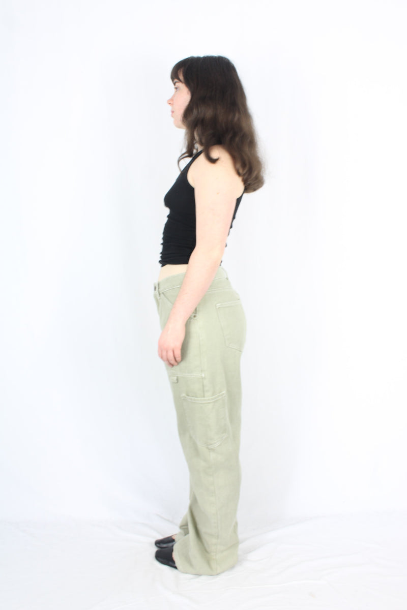 Lioness - Green Relaxed Cargo Jeans