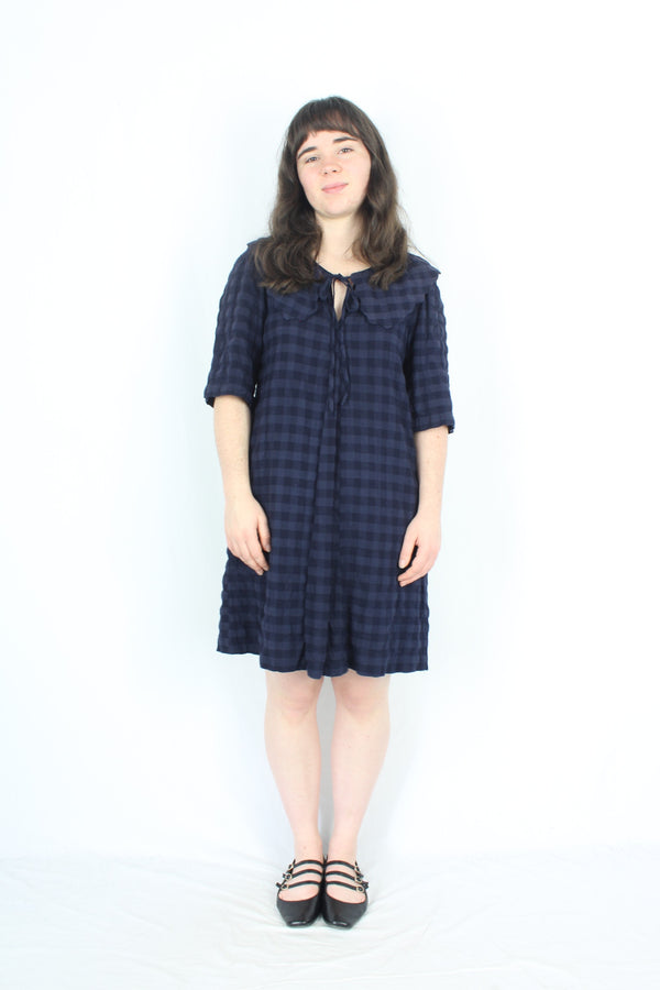 Thing Thing - Gingham Collar Dress