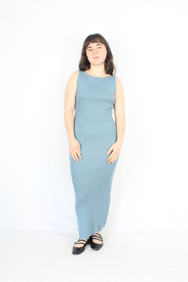 Perfect Stranger - Boat Neck Ribbed Dress