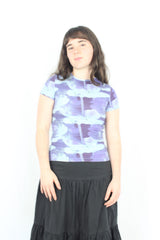 Miaou - Floral Longline Baby Tee