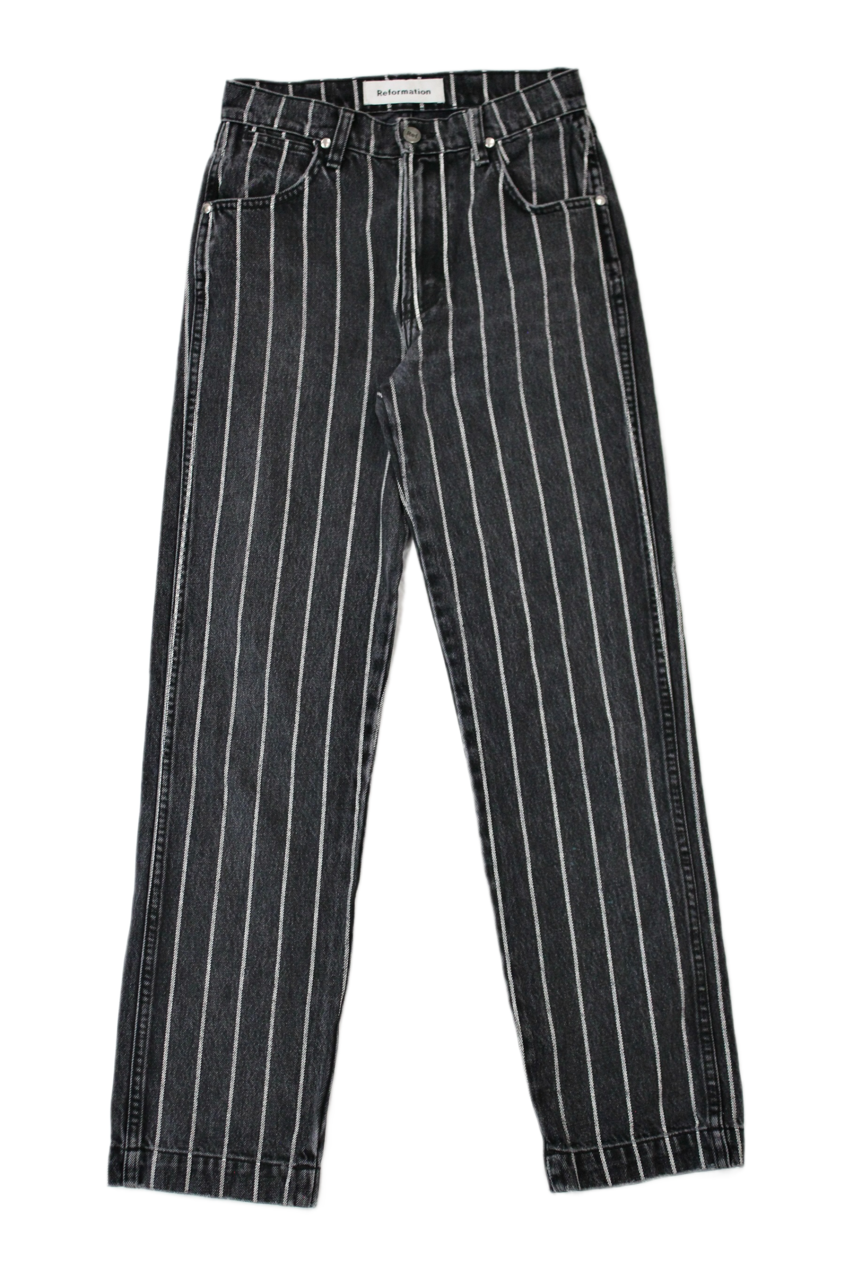 Reformation - Reworked Stripe Jeans