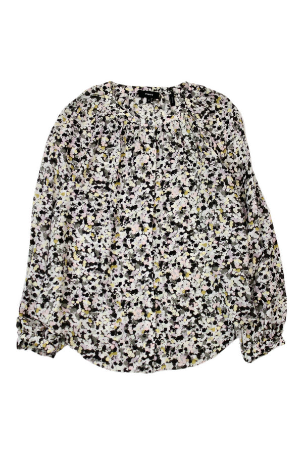 Theory - Printed Silk Blouse