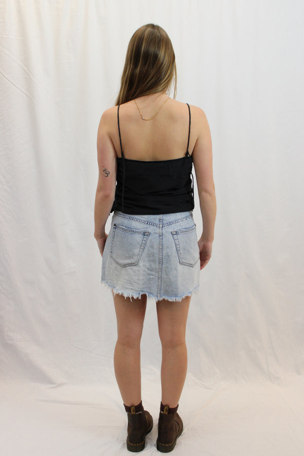 Ksubi Denim Wrap Skirt