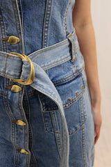 Aje Denim Mini Dress