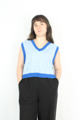 Rebecca O - Blue Knit Sweater Vest