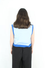 Rebecca O - Blue Knit Sweater Vest