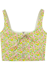 With Jean - Floral Corset Style Top