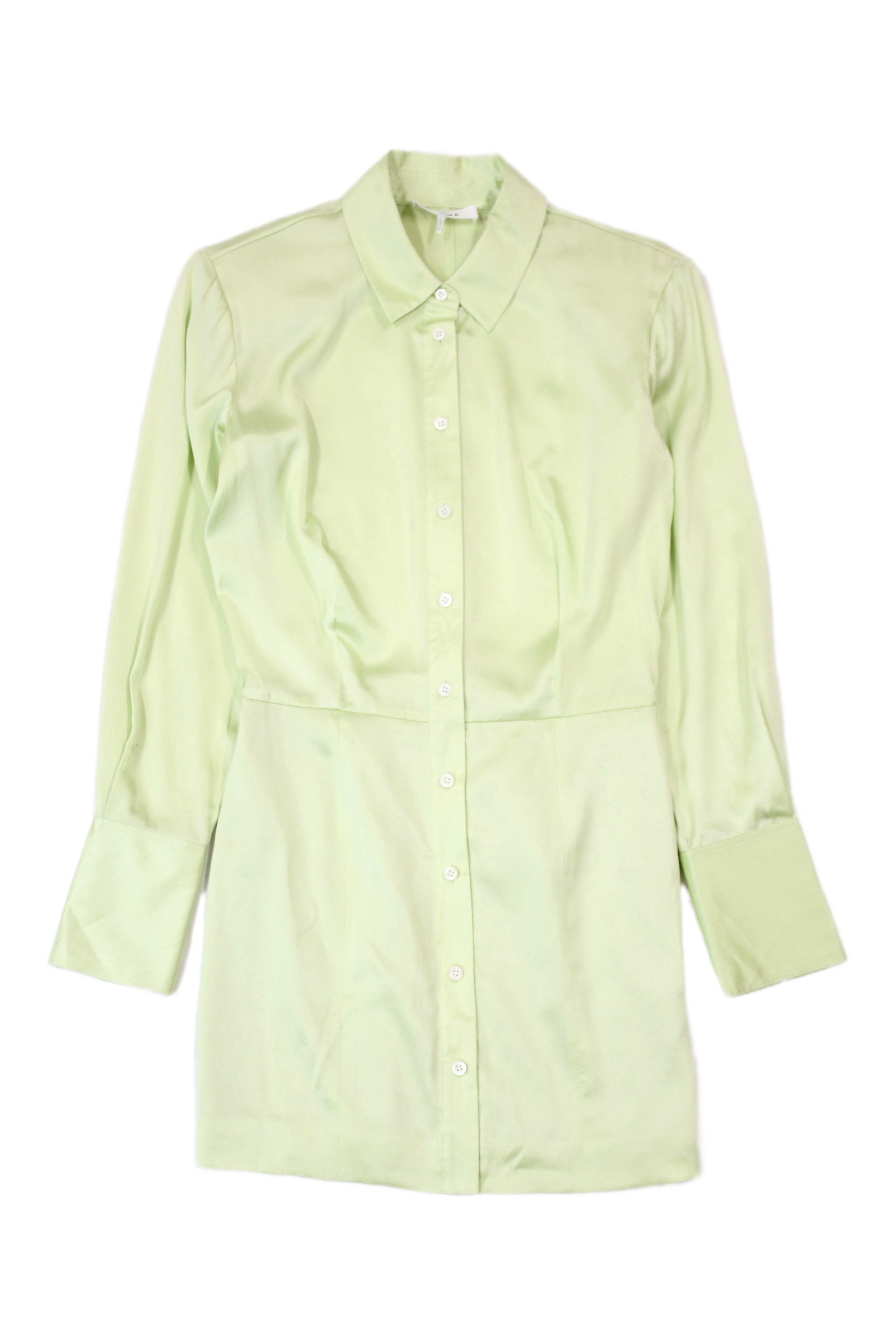 FRAME - Satin Shirt Dress