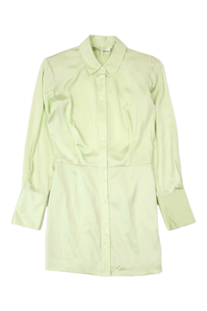 FRAME - Satin Shirt Dress
