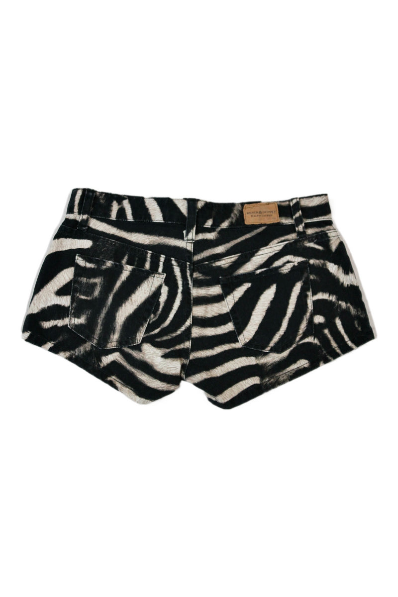 Denim & Supply Ralph Lauren - Zebra Denim Shorts