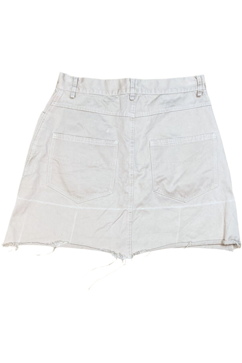 Ricochet - Beige Mini Skirt
