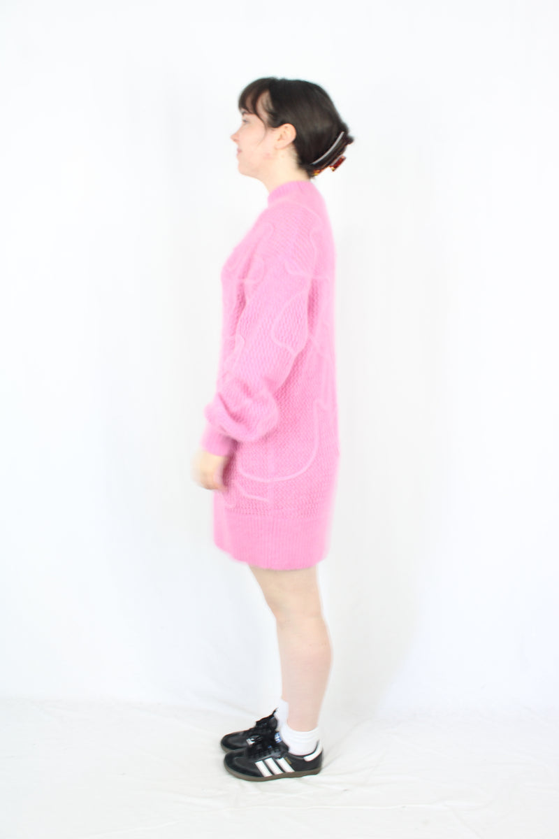 Aje - Squiggle Knit Sweater Dress