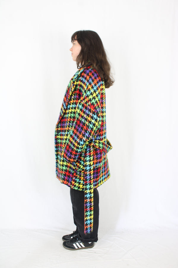 Trelise Cooper - Rainbow Houndstooth Coat