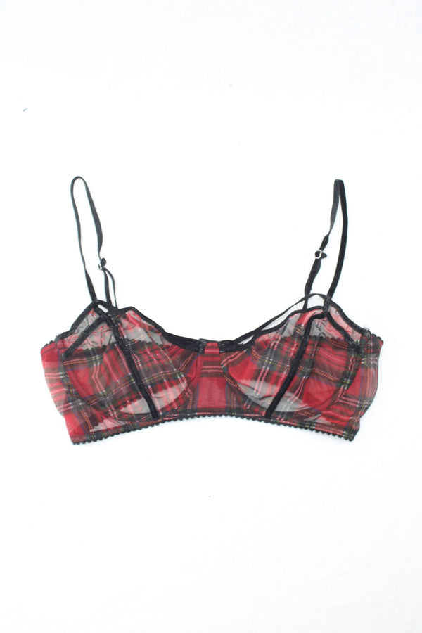 Lonely - Plaid Bralette